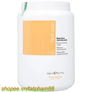 Mặt Nạ Ủ Tóc Fanola Phục Hồi Tóc Hư Tổn 1500ml Nutricare Restructuring Mask 100% chính hãng, tat cung cấp và bảo trợ.