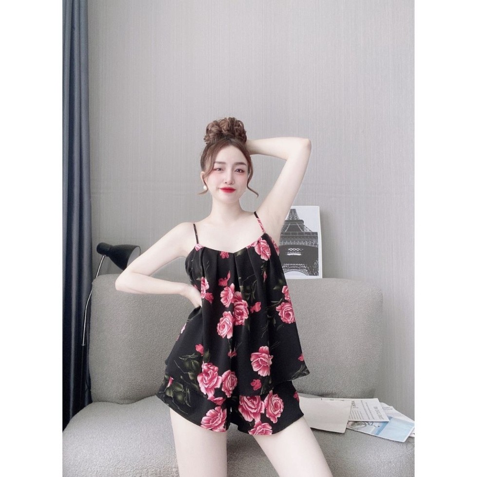 Đồ Ngủ Nữ BIGSIZE Đồ Ngủ Sexy lụa MANGO cao cấp mềm mại xinh xắn < 70KG | BigBuy360 - bigbuy360.vn