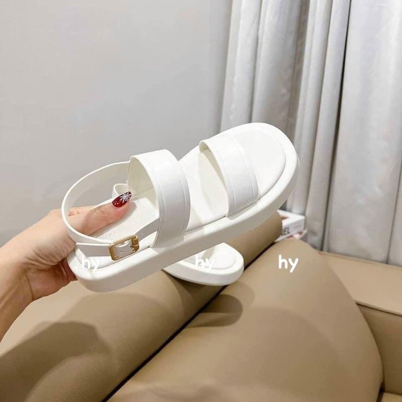 dép lê nữ quai ngang sandal CNK 2 quai cài mẫu mới