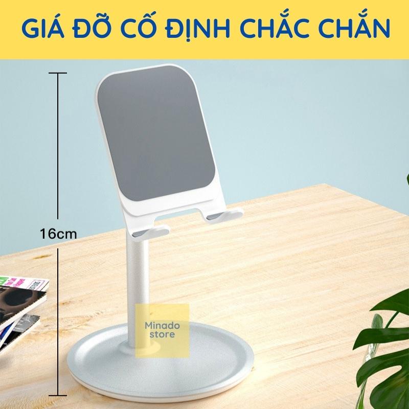 Giá đỡ điện thoại để bàn BG-03 Kim loại có thể điều chỉnh dùng để xem phim livestream gọi video call BELO