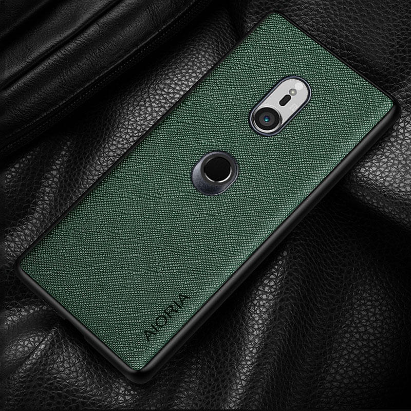 Ốp Bao Da Điện Thoại pu + pc Cứng 3 Trong 1 Cho sony xperia xz3