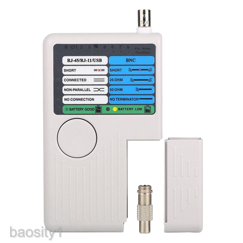 Thiết Bị Kiểm Tra Cáp Mạng Đa Năng 4 Trong 1 RJ45 / RJ11 / USB / BNC LAN
