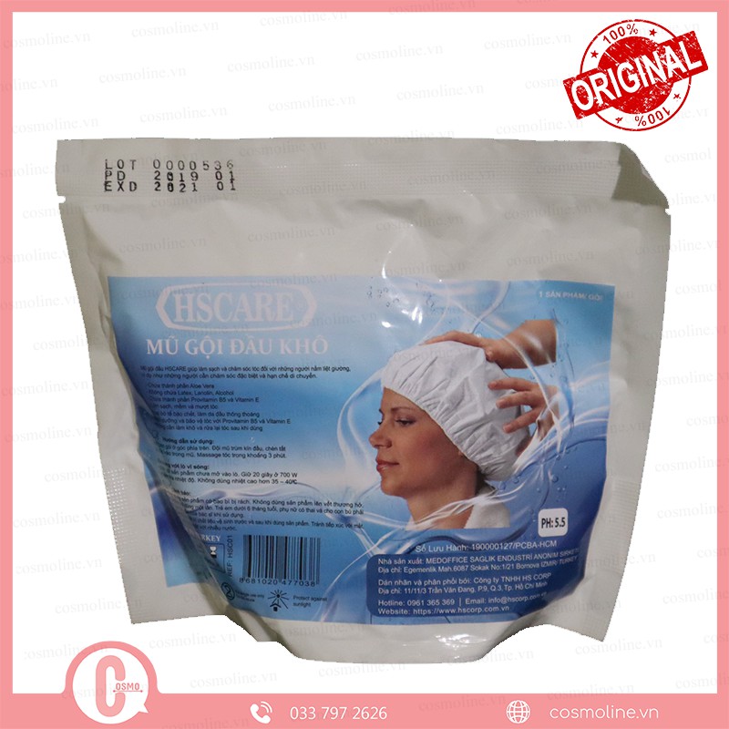 ( Bb221 ) Gội đầu khô HSCARE tiện lợi [FREE SHIP] Gội đầu không dùng nước tiện lợi sạch sẽ cho bà bầu ( Linhnam_SPA )