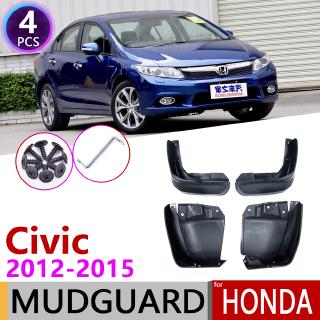 4 Tấm Chắn Bùn Cho Xe Hơi Honda Civic 9fb 2012 2013 2014 2015