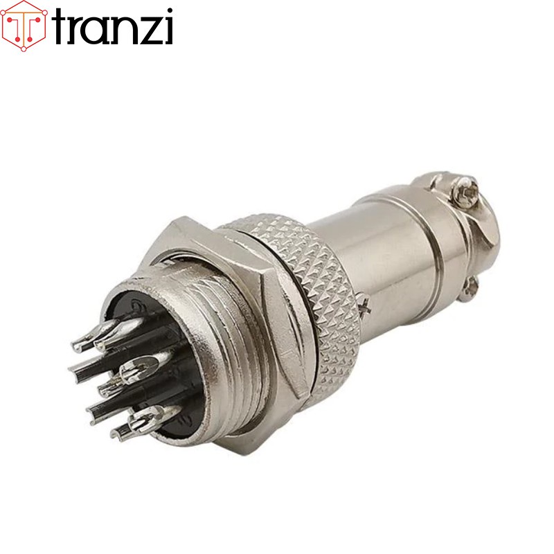 Giắc GX16 8P 16mm bộ đực cái - túi 1 bộ đực cái