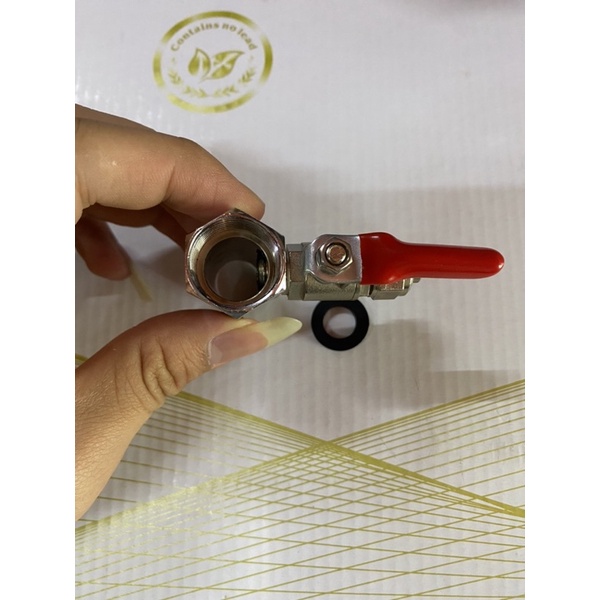 Bộ van chia nước đầu vào máy lọc nước hoặc dùng trong hệ thống phun sương, ren 21mm, có van khóa.