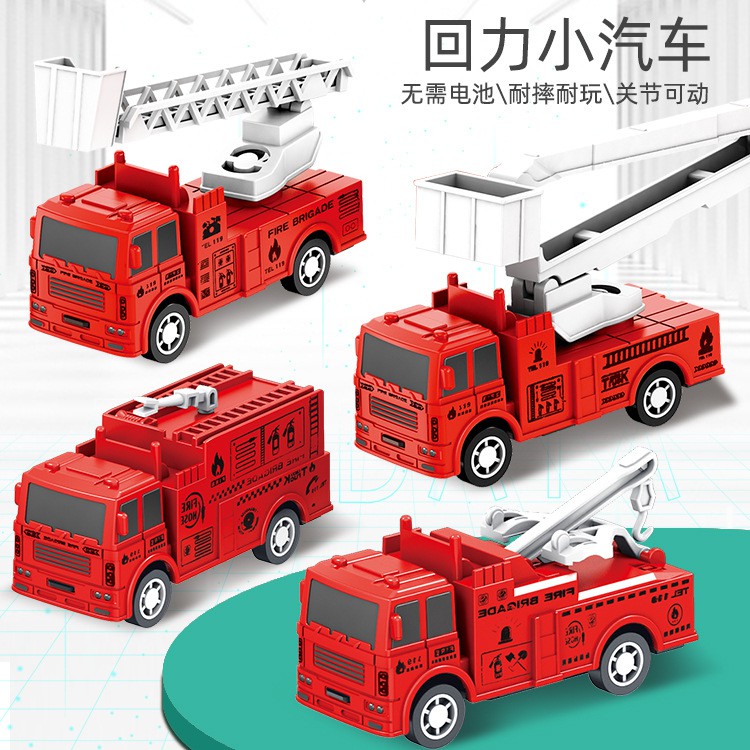 Đồ chơi mô hình xe cứu hỏa dành chất liệu nhựa an toàn cho bé XMH03