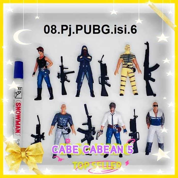 Set 6 Mô Hình Đồ Chơi Nhân Vật Trong Game Pubg