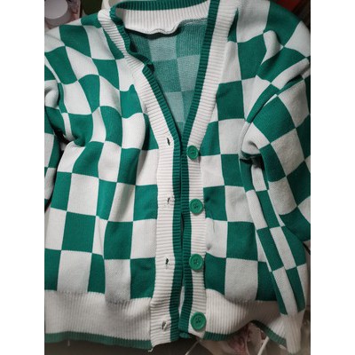 [059-ORDER] KHOÁC CARDIGAN CROPTOP KẺ Ô VUÔNG TRẺ TRUNG NĂNG ĐỘNG | BigBuy360 - bigbuy360.vn