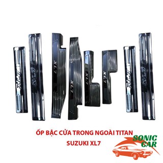 Ốp bậc chân cho xe suzuki xl7 chất liệu titan, chống trơn trượt trầy xước bậc lên xuống xe – sonic car
