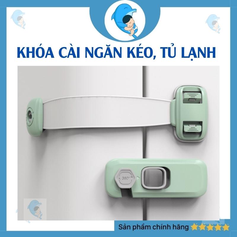 Khóa tủ lạnh, khóa ngăn kéo chất liệu nhựa ABS an toàn giúp bảo vệ bé