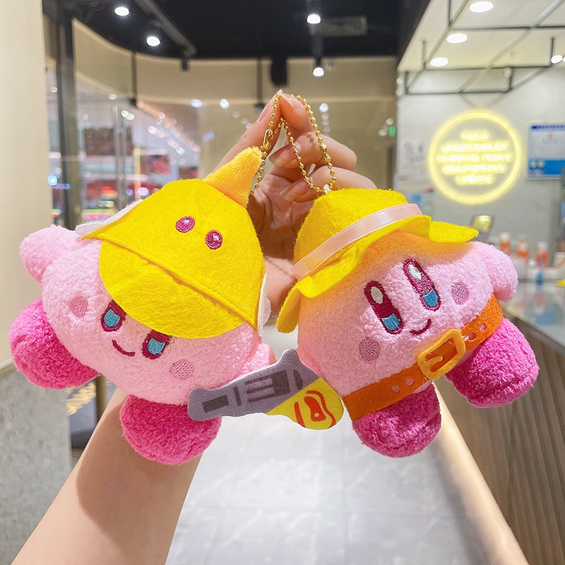 Móc Khóa Hình Đầu Bếp Kirby Nhồi Bông Dễ Thương Cho Bé