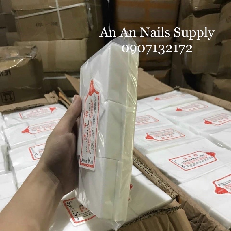 Giấy lau gel nail Loại 1000 tờ không xơ
