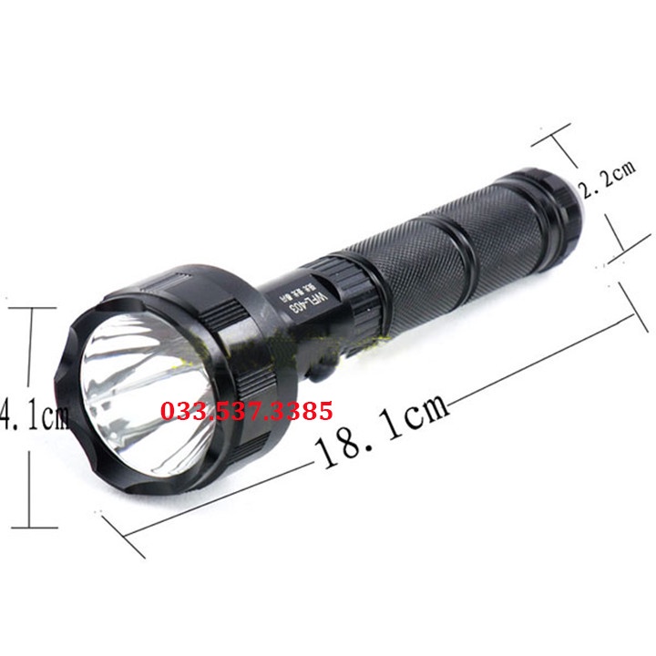 Đèn bin  siêu sáng, đèn dã ngoại  Wasing 403 chính hãng thiết kế nhỏ gọn