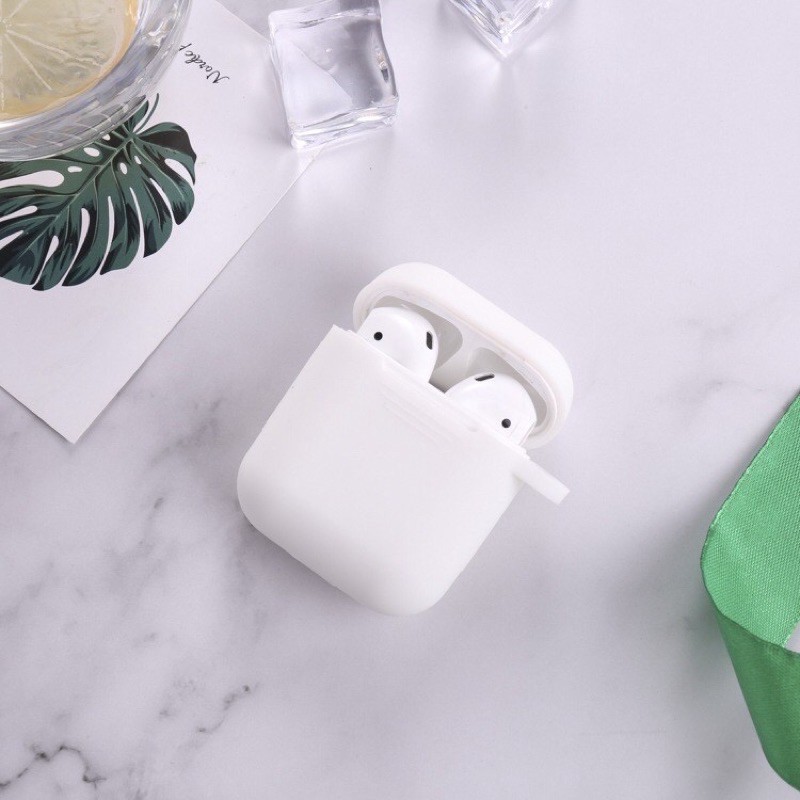 Vỏ bảo vệ bao đựng tai nghe case airpod 1, 2 inpods i12 i11 silicon dẻo nhiều màu chống va đập