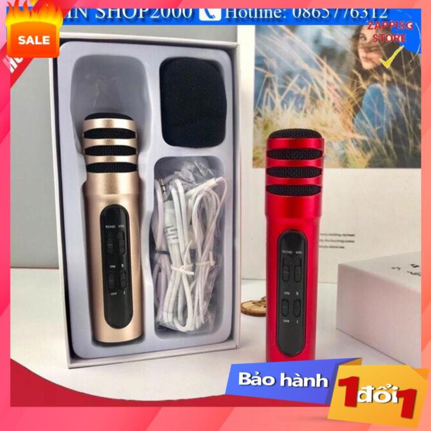 Micro thu âm không cần soundcard,Mic hát karaoke C7 Thu Âm  - Bảo hành 1 đổi 1 .