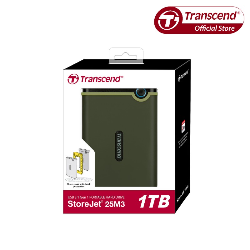 Ổ Cứng Di Động Transcend StoreJet 25M3G 1TB | BigBuy360 - bigbuy360.vn