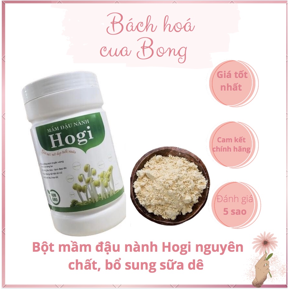 Bột Mầm Đậu Nành Hogi Nguyên chất (Hộp 400gr) , bổ sung sữa dê, giữ mãi nét đẹp tuổi xuân