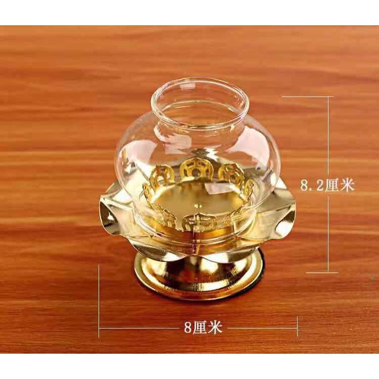 Đế nến hoa sen 1 ngọn hợp kim 1.5"