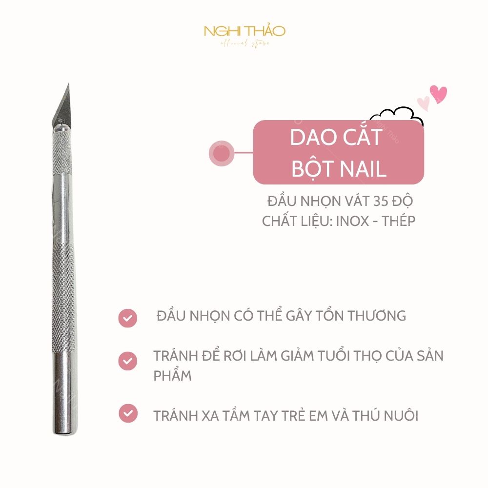 Dao cắt bột nail NGHI THẢO
