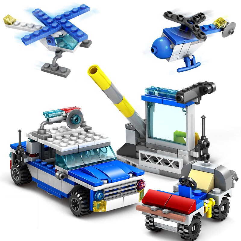 Đồ chơi Lắp ráp Lego Xe tải, Xe xây dựng, Xe tăng 12 in 1 - Kazi Đồ chơi trí tuệ - Xếp hình thông minh