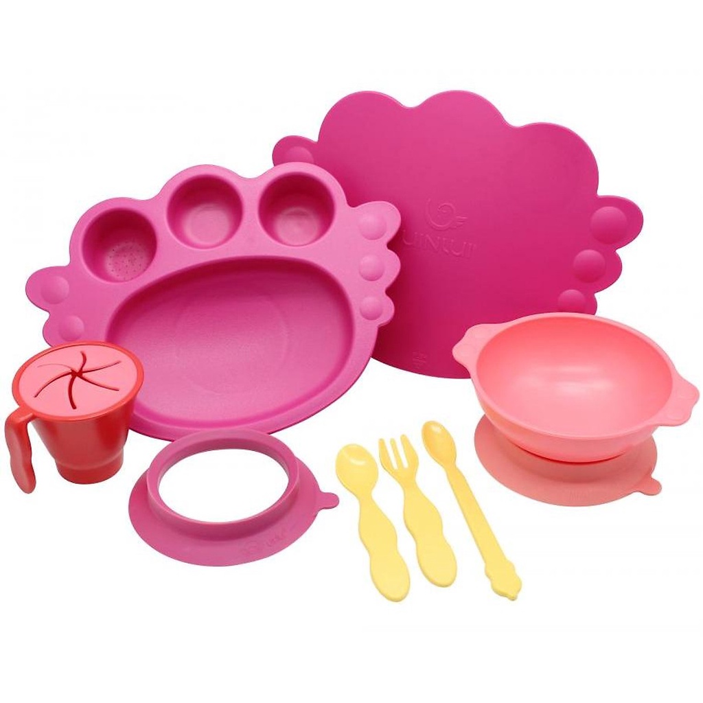 Set khay thiên thần đế dính 10 món cho bé Uinlui