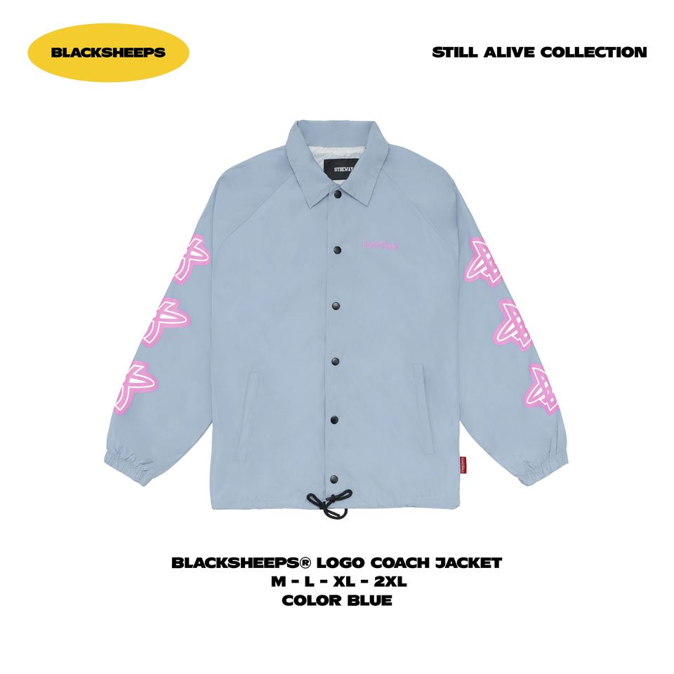 Áo khoác dù BLACKSHEEPS aka BlackSheeps Logo Coach Jacket - BLUE