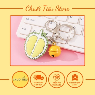 Móc khóa sầu riêng nửa trái siêu cute