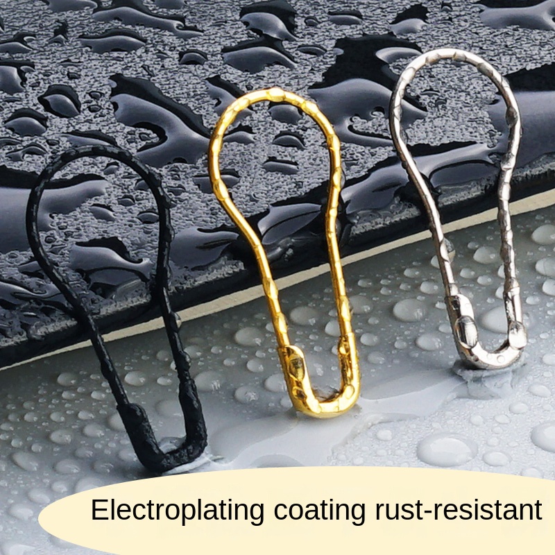 Set 30 Kẹp Giấy Hình Quả Bầu Bằng Đồng Màu Đen / Vàng / Bạc