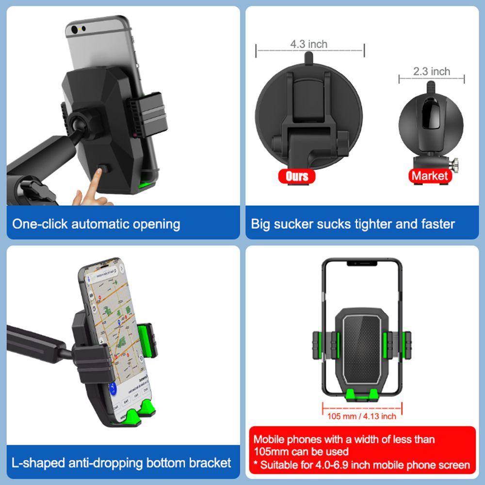 Giá Đỡ Điện Thoại Xoay 360 Độ Cho Xe Hơi Xe Tải° Giá Đỡ Điện Thoại Chống Trượt Có Giác Hút Xoay Được Tiện Dụng Cho Xe Hơi