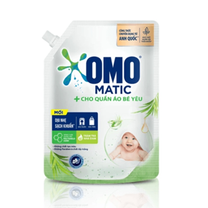 Nước Giặt OMO MATIC Dịu Nhẹ Cho Da Nhạy Cảm túi 2kg