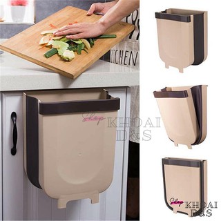 Thùng rác gấp gọn thông minh treo tường nhà bếp, bồn rửa bát l Thùng rác gấp gọn nhà bếp mẫu lớn, treo cạnh tủ bếp