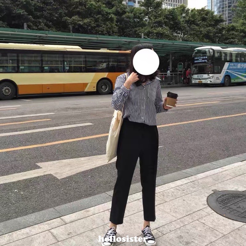 [link tạm khách IG đặt] hellosister - Quần Tây Đen Form Suông | BigBuy360 - bigbuy360.vn