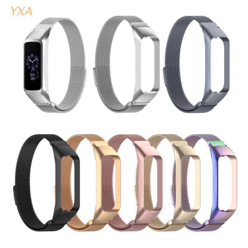 Dây Đeo Bằng Thép Không Gỉ Khóa Nam Châm Cho Đồng Hồ Thông Minh Samsung -Galaxy Fit2 SM-R220