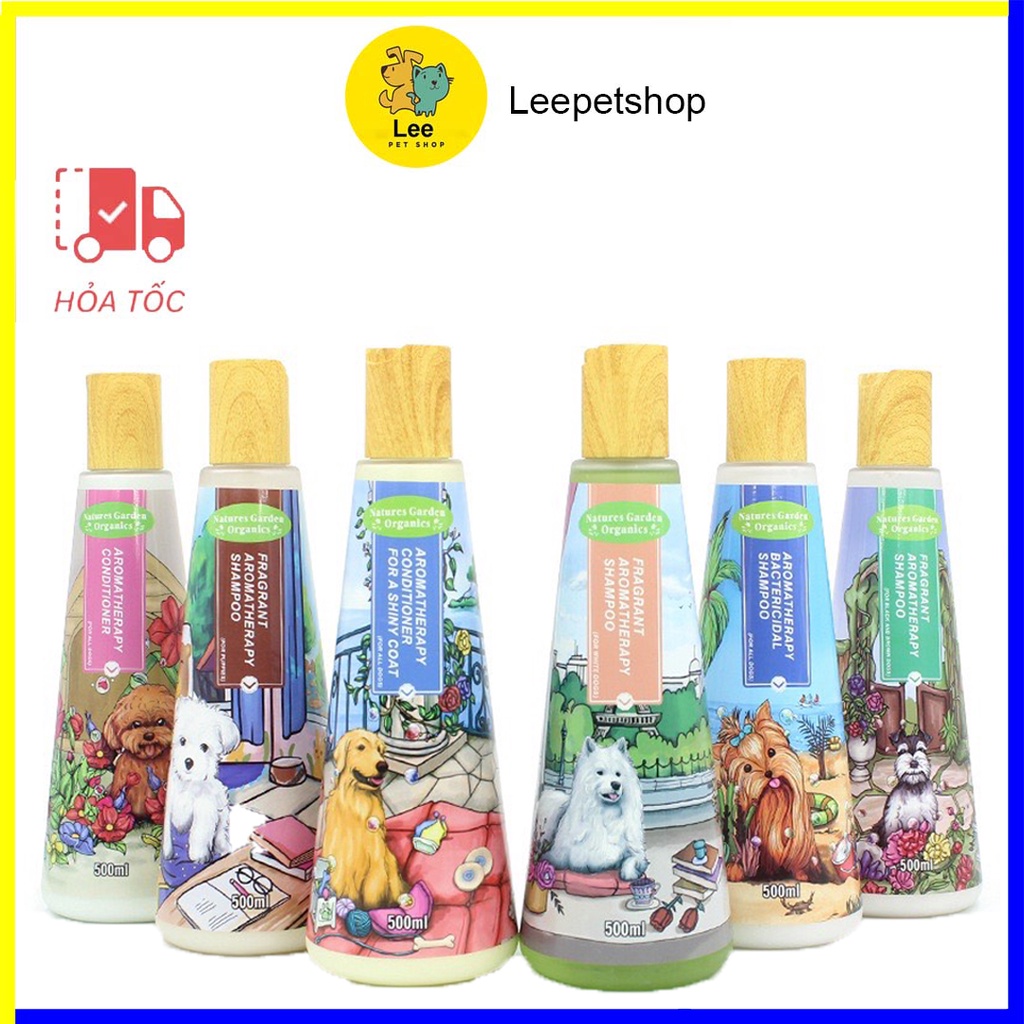 Sữa tắm và dầu xả cho chó SPIRIT nắp gỗ 500ml - Sữa tắm và dầu xả cho chó hương nước hoa