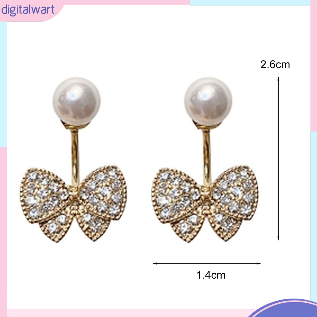 1 Đôi Bông Tai Đính Đá Thời Trang Cho Nữ