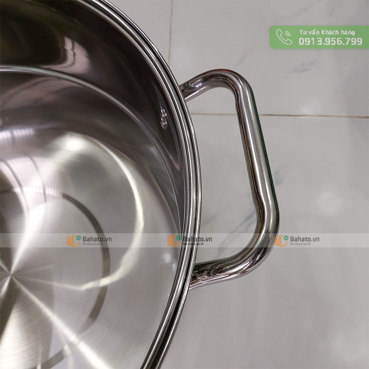 Bộ nồi inox tráng bánh cuốn đa năng 40cm