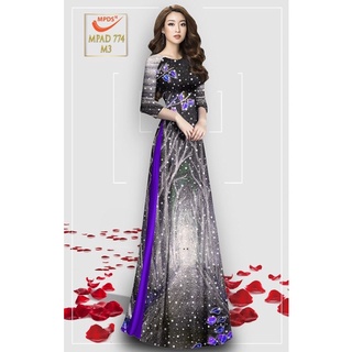 Vải áo dài in 3D đẹp - độc - lạ - hợp xu hướng - đủ màu MS88