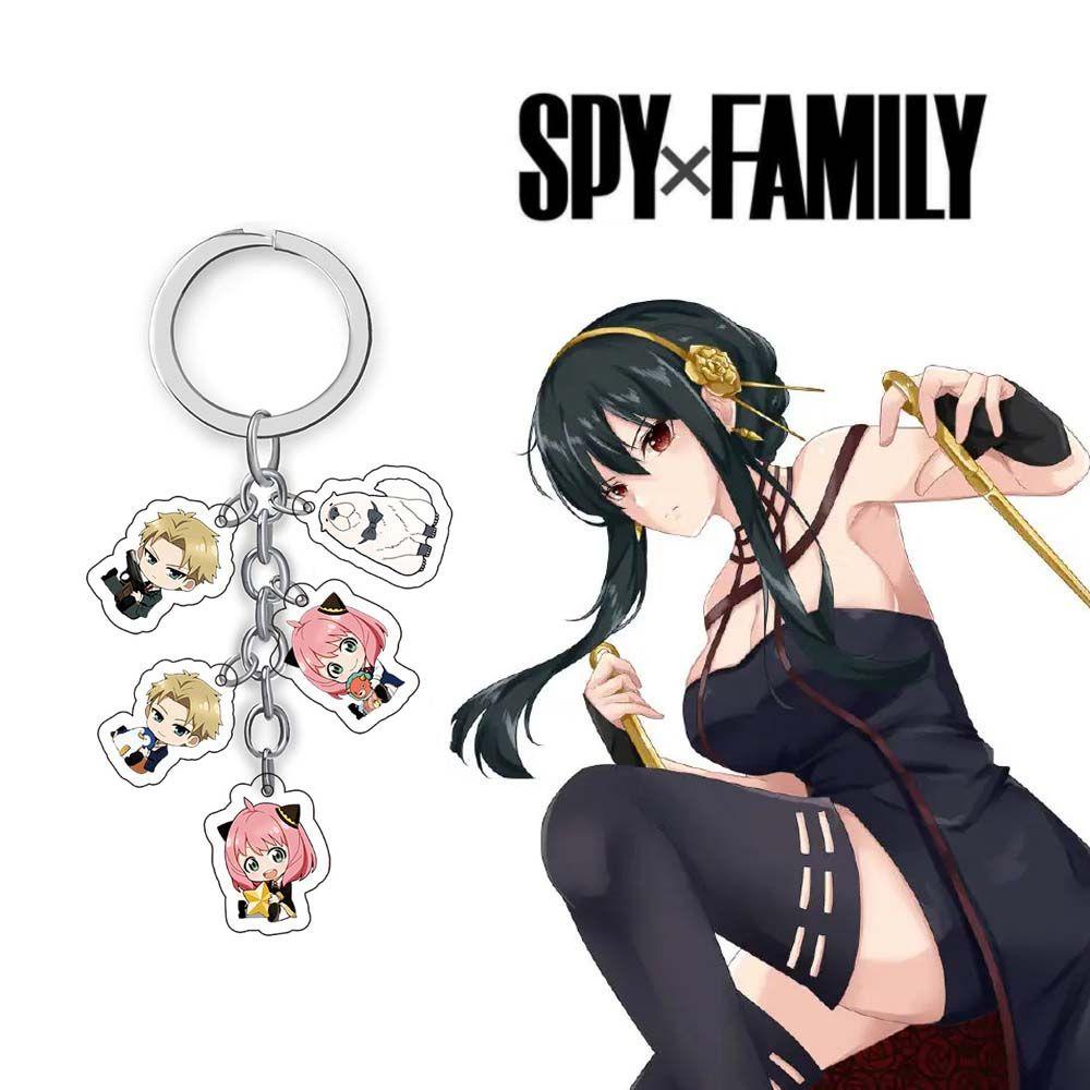 Móc Chìa Khóa Bằng Acrylic In Họa Tiết Hoạt Hình SPY X FAMILY Cho Xe Hơi