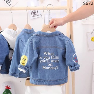 Áo khoác Jean cho bé S672