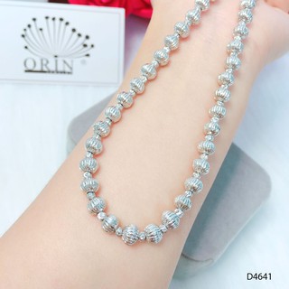 Dây chuyền bạc, dây bi hột to nhỏ thiết kế cao cấp Orin D4641