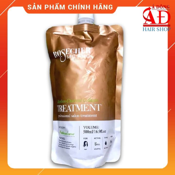 [Chính hãng] [Giá sỉ] Dầu hấp ủ tóc Collagen BOSECHER Milano Bamboo Treatment chính hãng 500ml