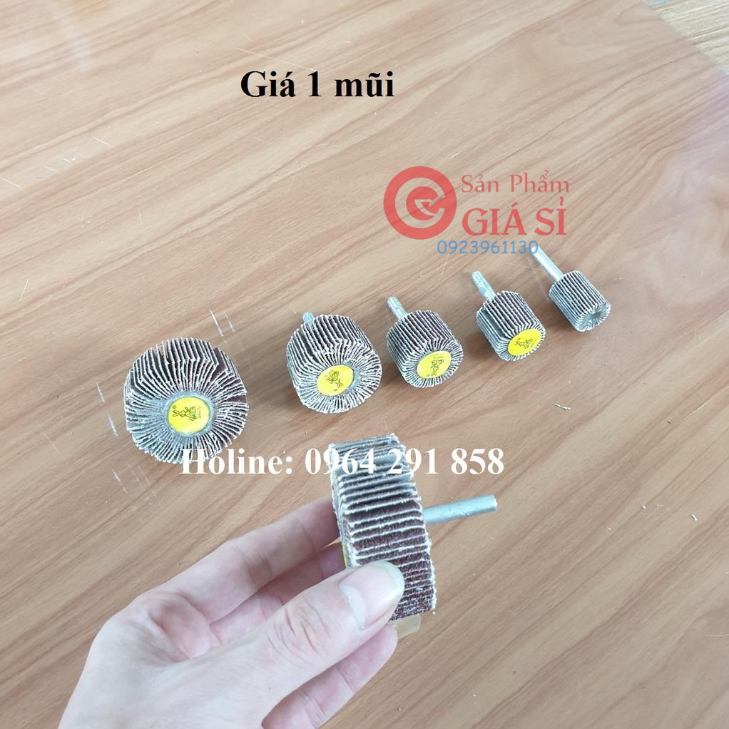 mũi giáp đánh bóng đánh thô gỗ và đánh gỉ kim loại chân cán 6mm ❤️freeship❤️
