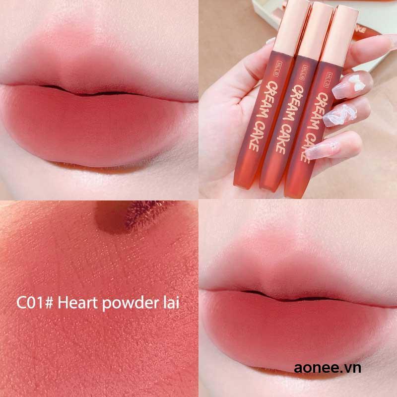 ✨✨Son môi màu nhung lì mềm mại chống thấm nước lâu trôi nội địa trung