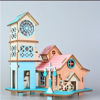 Mô hình lắp ráp gỗ 3D laze Villa Reversize