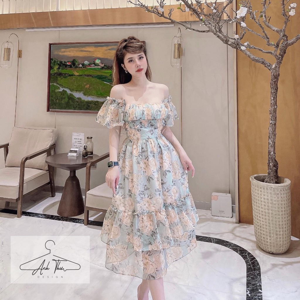 Váy voan hoa 🌸𝙁𝙧𝙚𝙚 𝙨𝙝𝙞𝙥 𝙩𝙤𝙖̀𝙣 𝙦𝙪𝙤̂́𝙘🌸. Chất voan mát mềm, mặc được 2 kiểu trễ vai và có tay. Sản phẩm 100% mẫu shop chụp | BigBuy360 - bigbuy360.vn