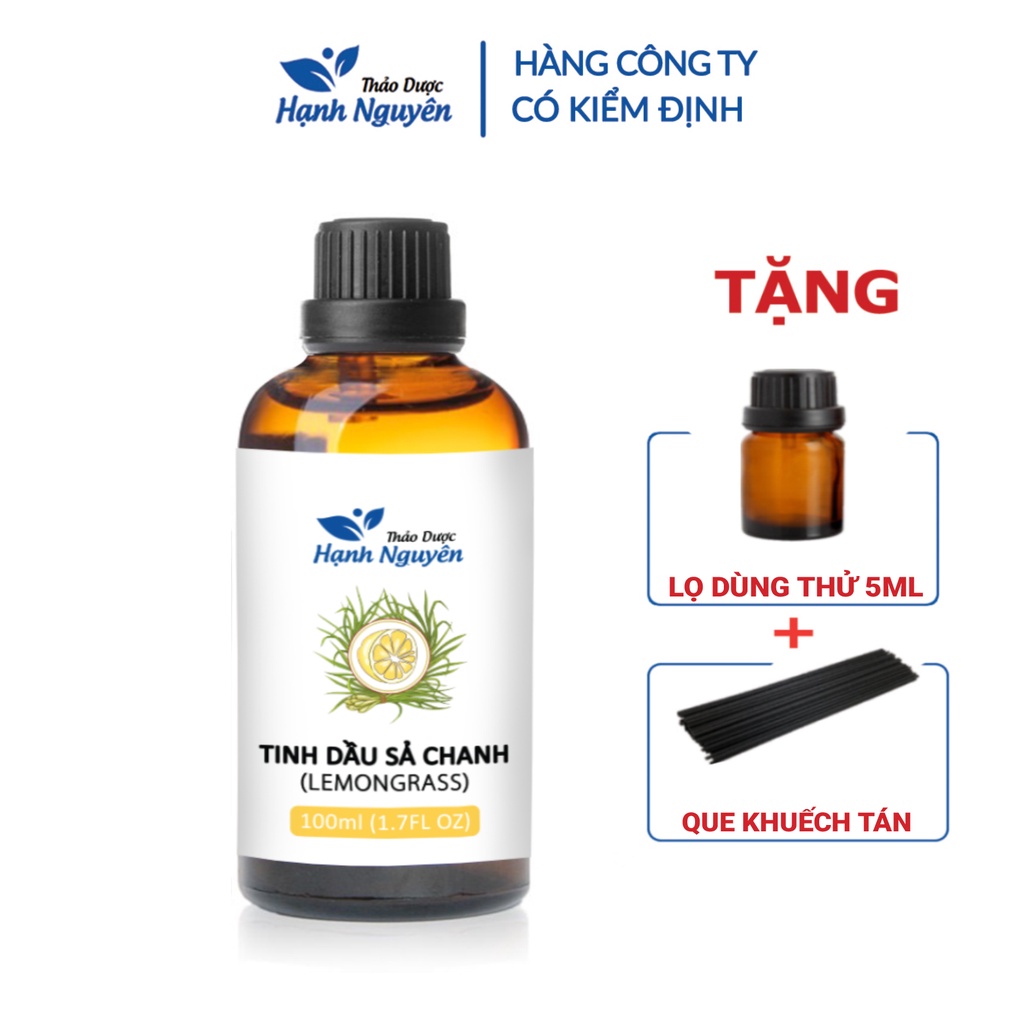 Tinh dầu Sả Chanh 100ml, đuổi muỗi, côn trùng, khử mùi hôi, thiên nhiên nguyên chất - Thảo dược Hạnh Nguyên