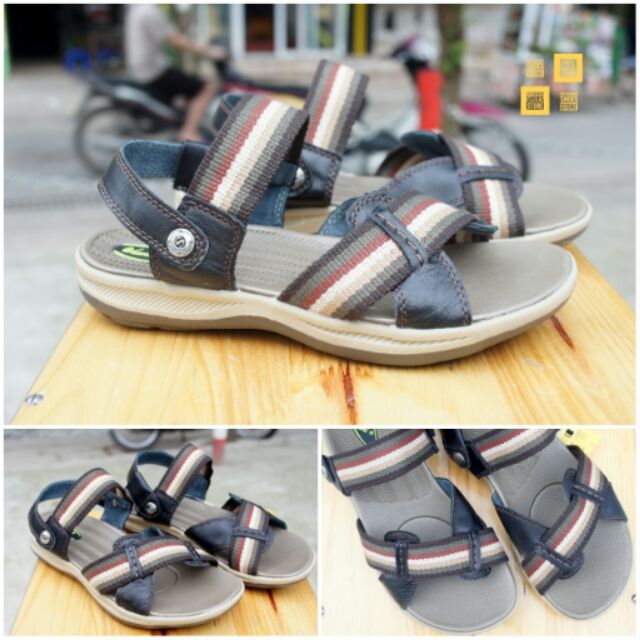 Sandals | dép quai hậu vải dù - Mã 1308-đen