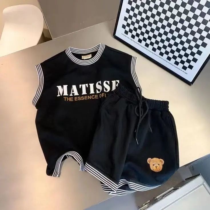 Set Áo Sơ Mi Ngắn Tay + Quần Short Phong Cách Phương Tây Thời Trang Mùa Hè Mới Cho Bé Trai