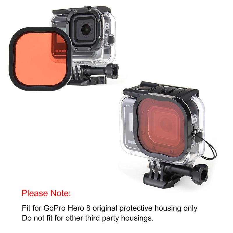 Filters Kit Red Magenta Snorkel Lens Color Filter for GoPro HERO 8 N7VN